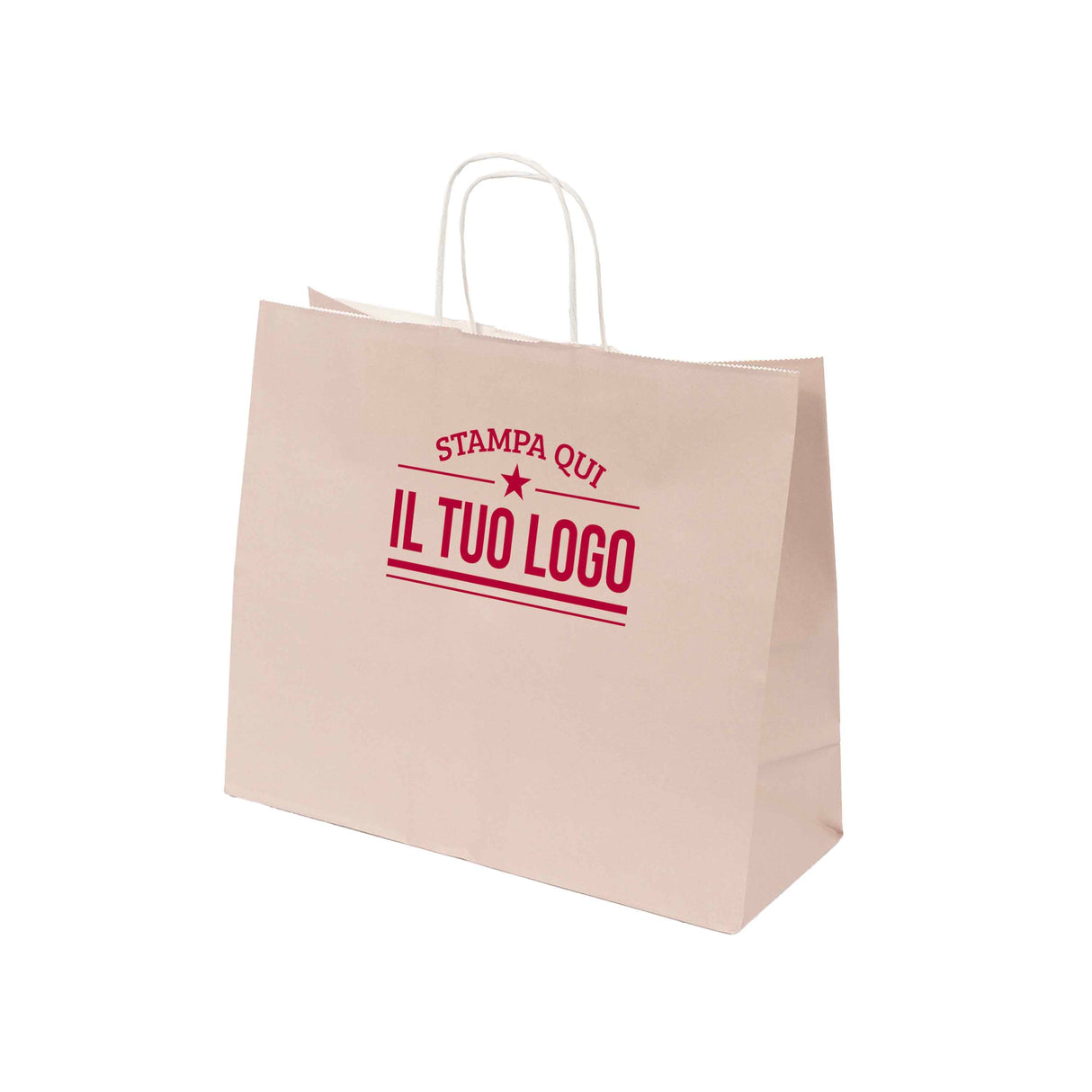 Shopper Natural Pastello Orizzontale con cordino