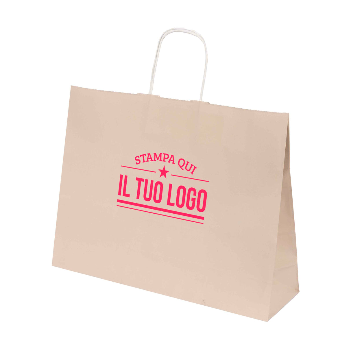 Shopper Natural Pastello Orizzontale con cordino