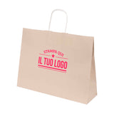 Shopper Natural Pastello Orizzontale con cordino