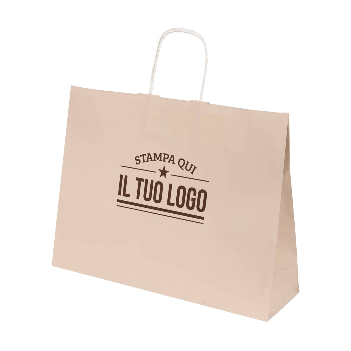 Shopper Natural Pastello Orizzontale con cordino