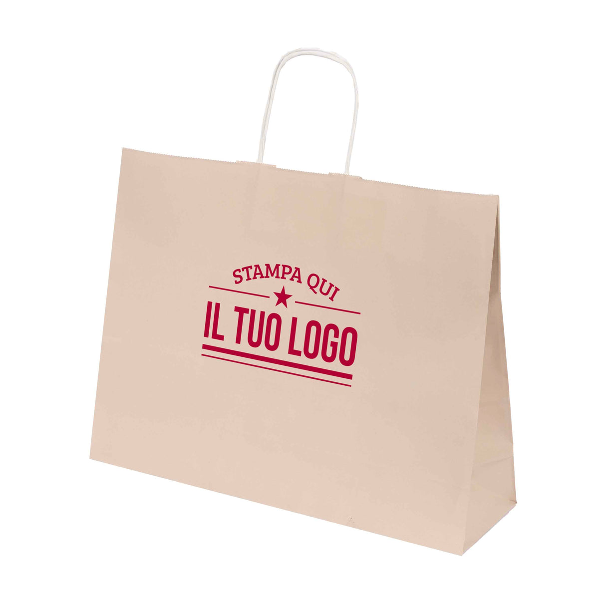 Shopper Natural Pastello Orizzontale con cordino