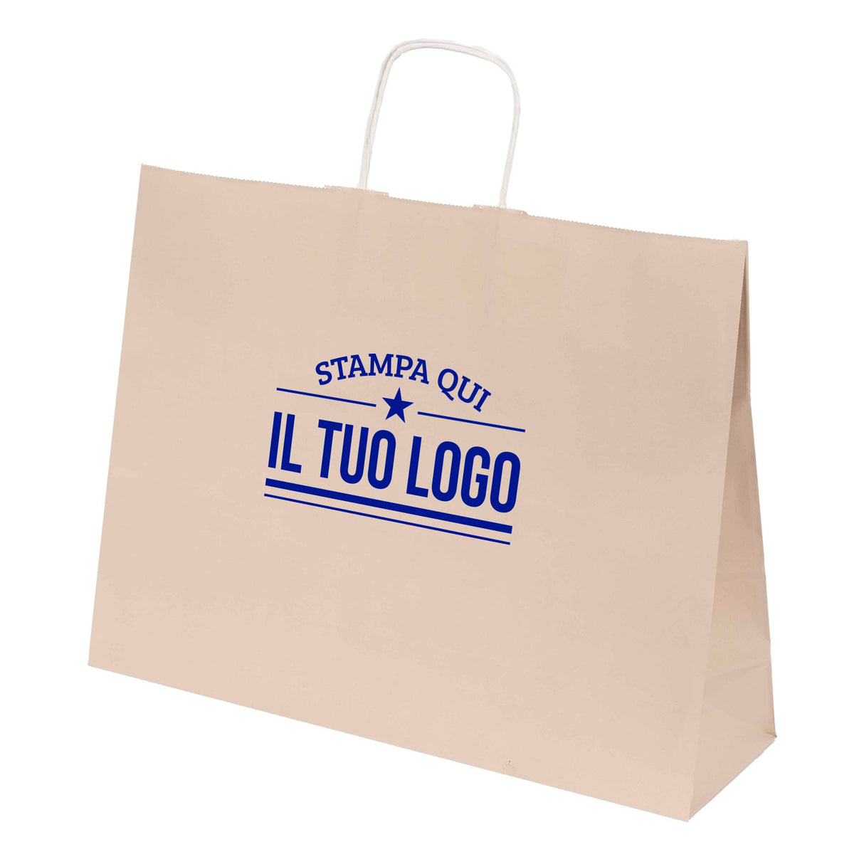 Shopper Natural Pastello Orizzontale con cordino