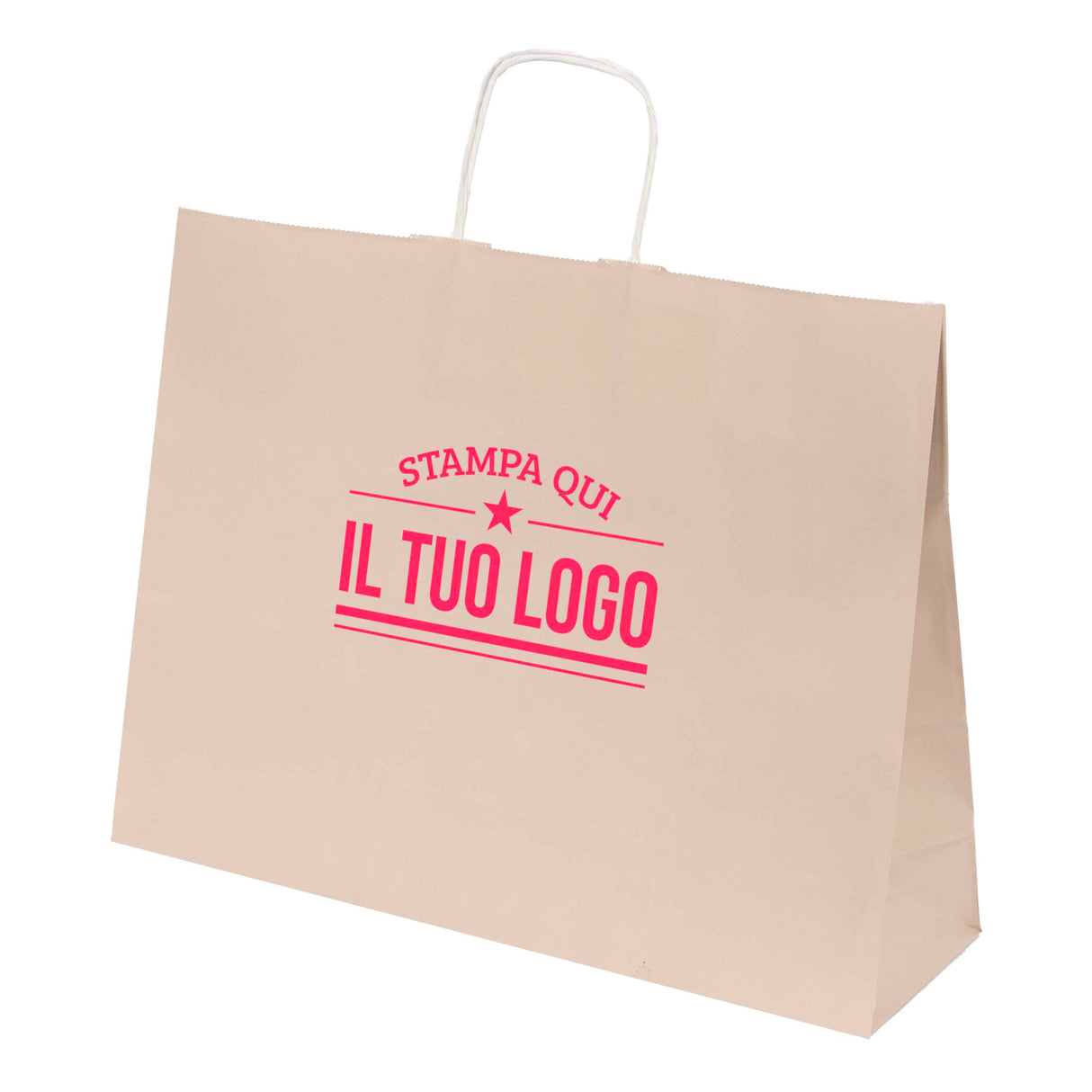 Shopper Natural Pastello Orizzontale con cordino