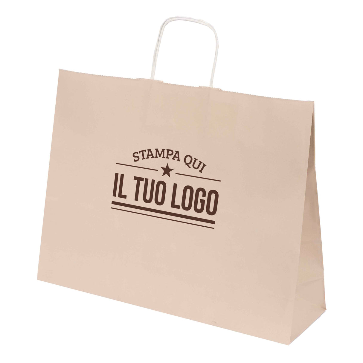 Shopper Natural Pastello Orizzontale con cordino