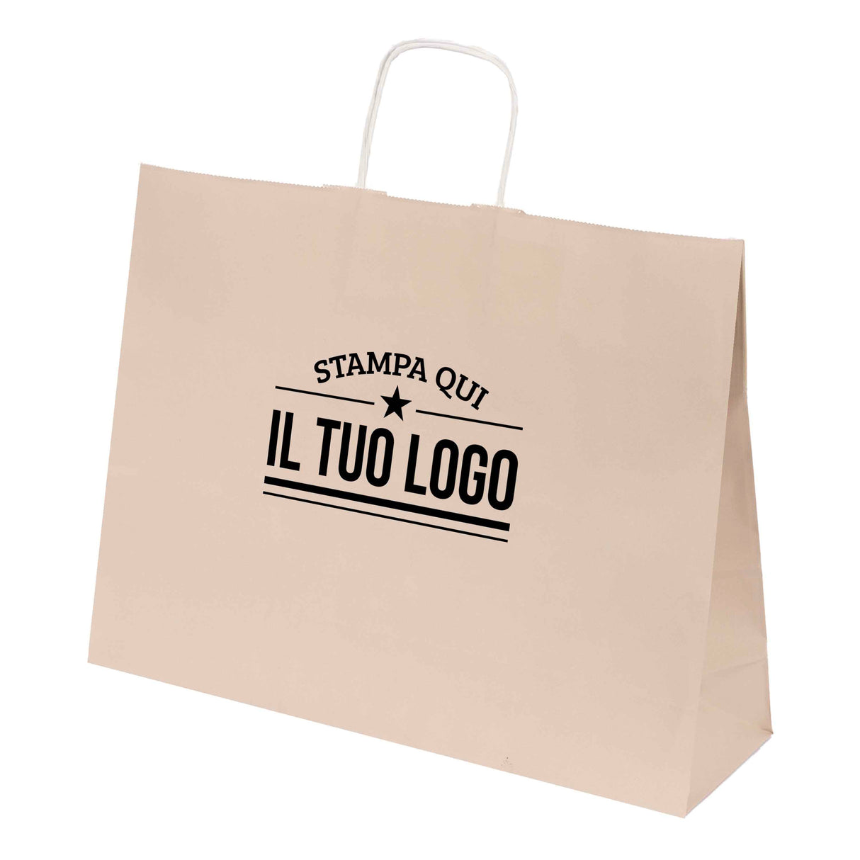 Shopper Natural Pastello Orizzontale con cordino