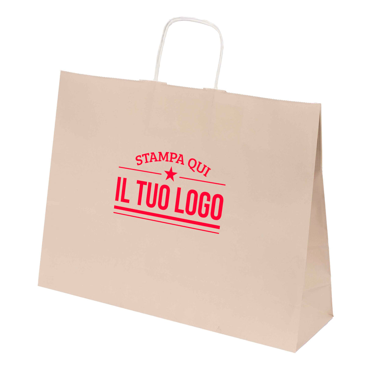 Shopper Natural Pastello Orizzontale con cordino
