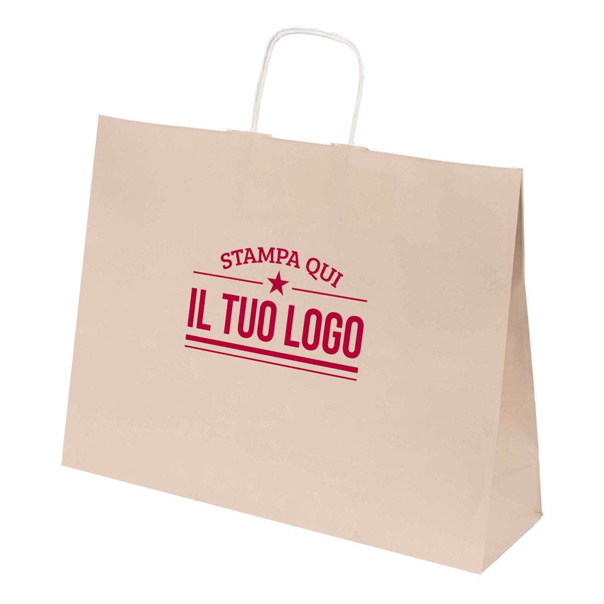 Shopper Natural Pastello Orizzontale con cordino