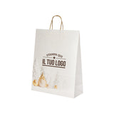 Shopper Winter con cordino oro Personalizzabile