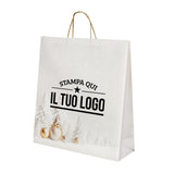 Shopper Winter con cordino oro Personalizzabile