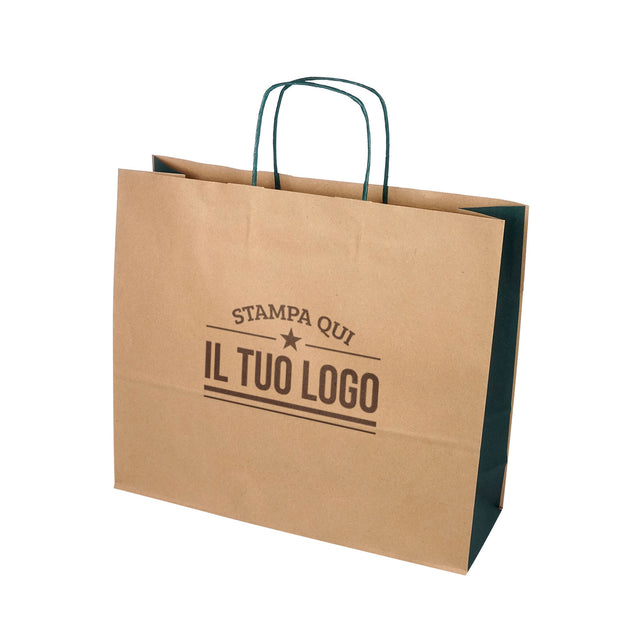 Shopper Bicolore Personalizzate Carta Ecologica