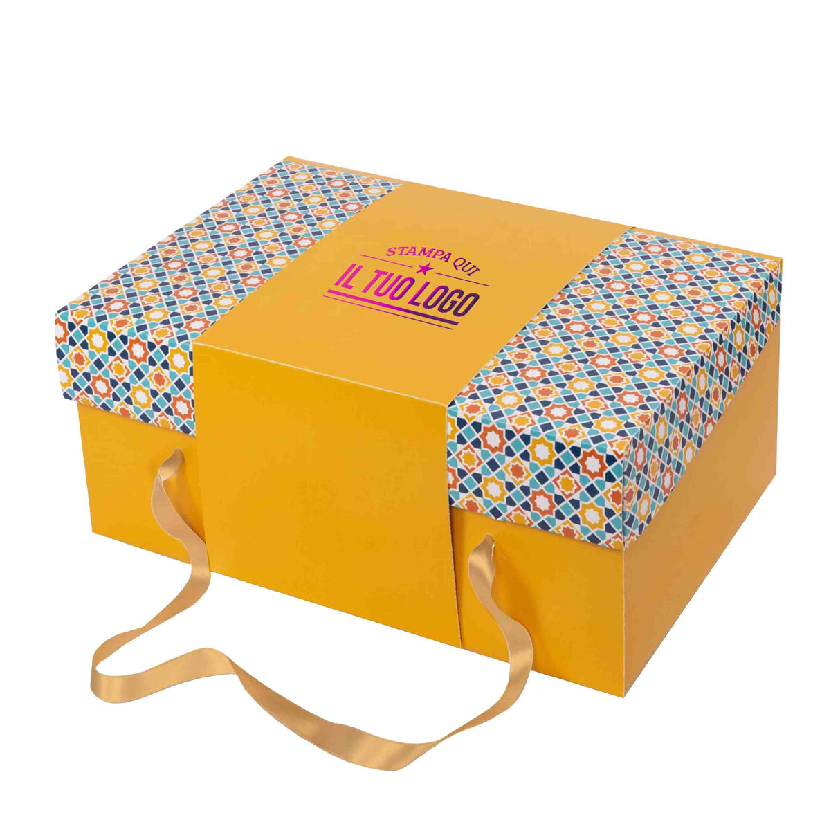 Scatola Scrigno colomba Maioliche con Fascia Personalizzabile