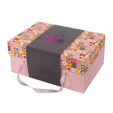 Scatola Scrigno colomba Maioliche con Fascia Personalizzabile