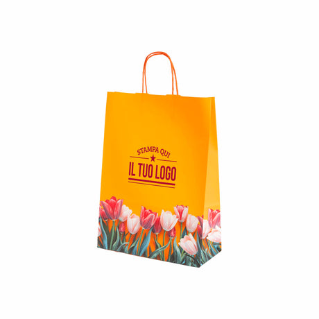 Shopper carta Tulipano Personalizzabile con cordino