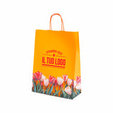 Shopper carta Tulipano Personalizzabile con cordino