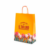 Shopper carta Tulipano Personalizzabile con cordino