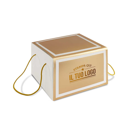 Portapanettone con Fascia Personalizzata Basso 1 kg