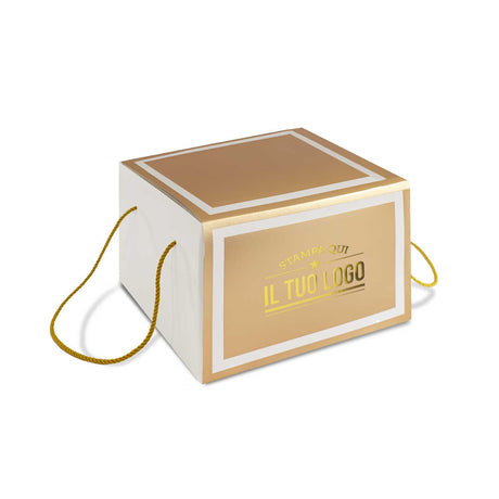 Portapanettone con Fascia Personalizzata Basso 1 kg