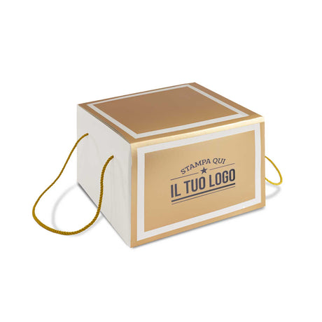 Portapanettone con Fascia Personalizzata Basso 1 kg