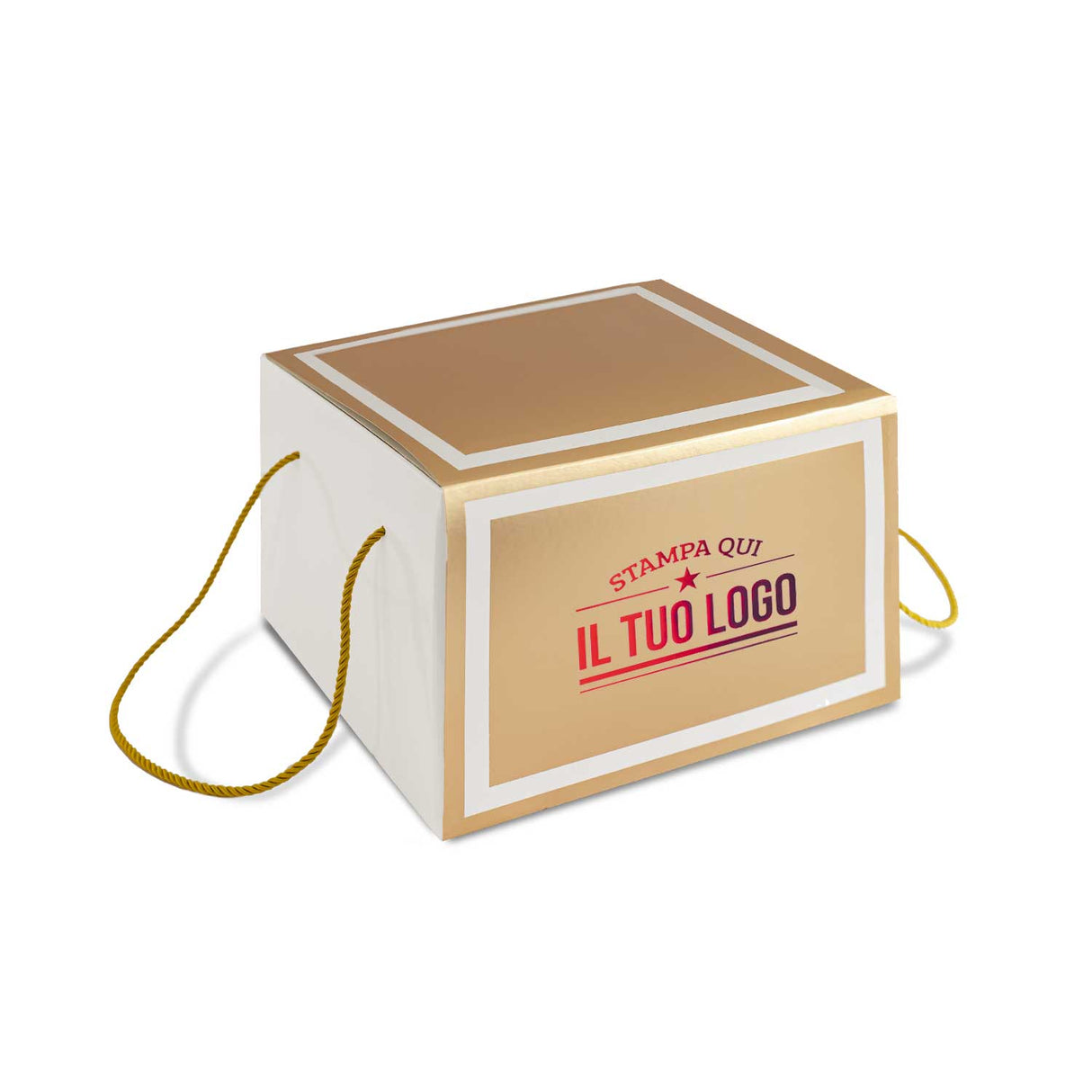 Portapanettone con Fascia Personalizzata Basso 1 kg