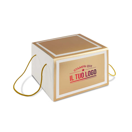 Portapanettone con Fascia Personalizzata Basso 1 kg