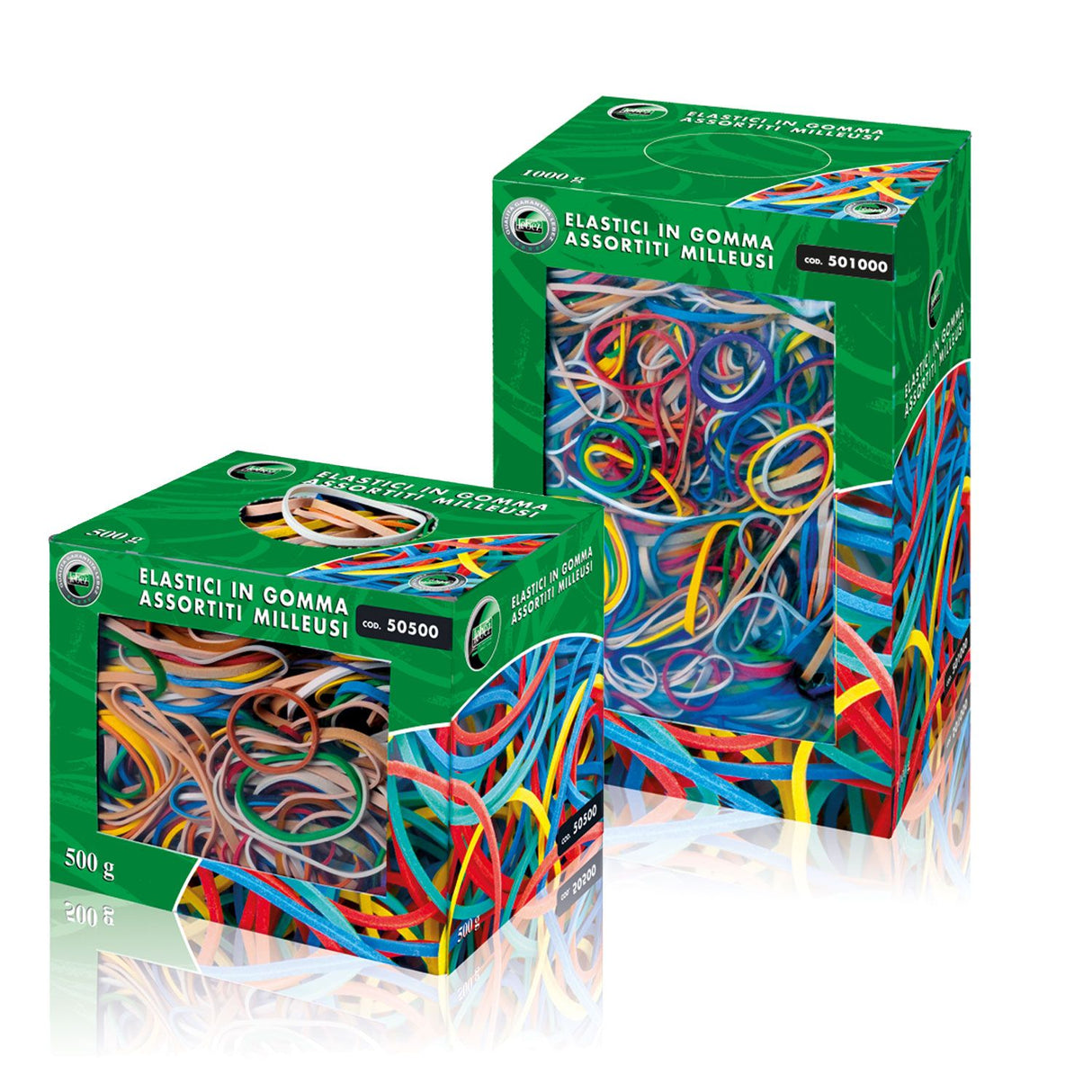 Elastici in Gomma Colorati 500gr