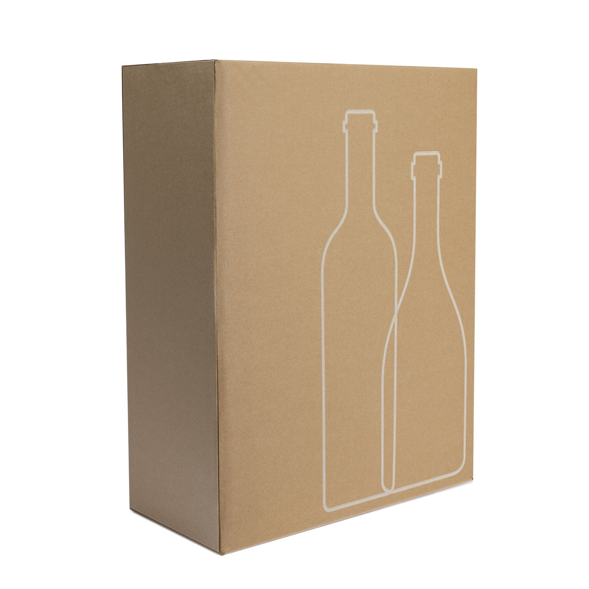 Scatola NAKPACK® per Spedizione Bottiglie Avana