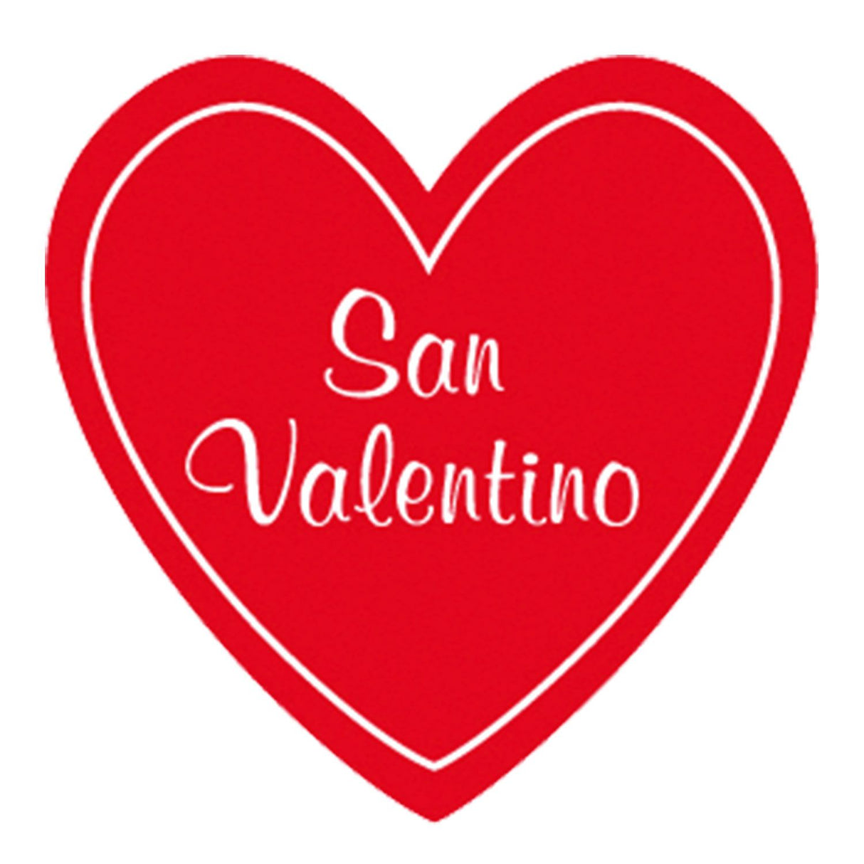 Etichetta Adesiva Cuore San Valentino