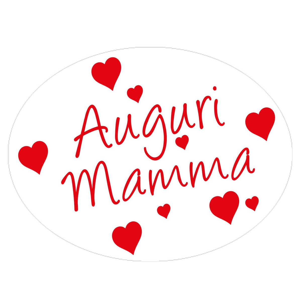 Etichetta Adesiva Auguri Mamma
