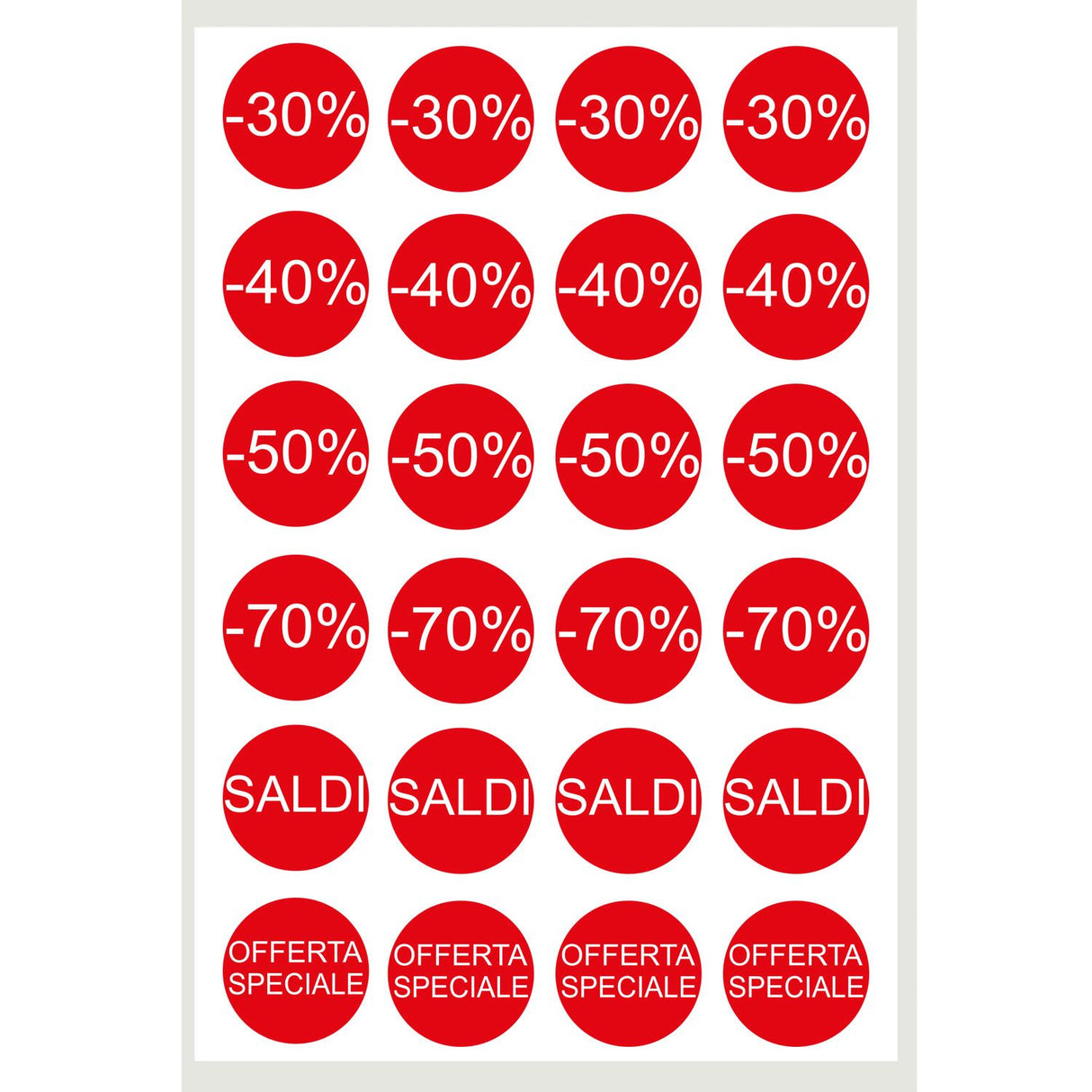 Etichetta Adesiva Sconto