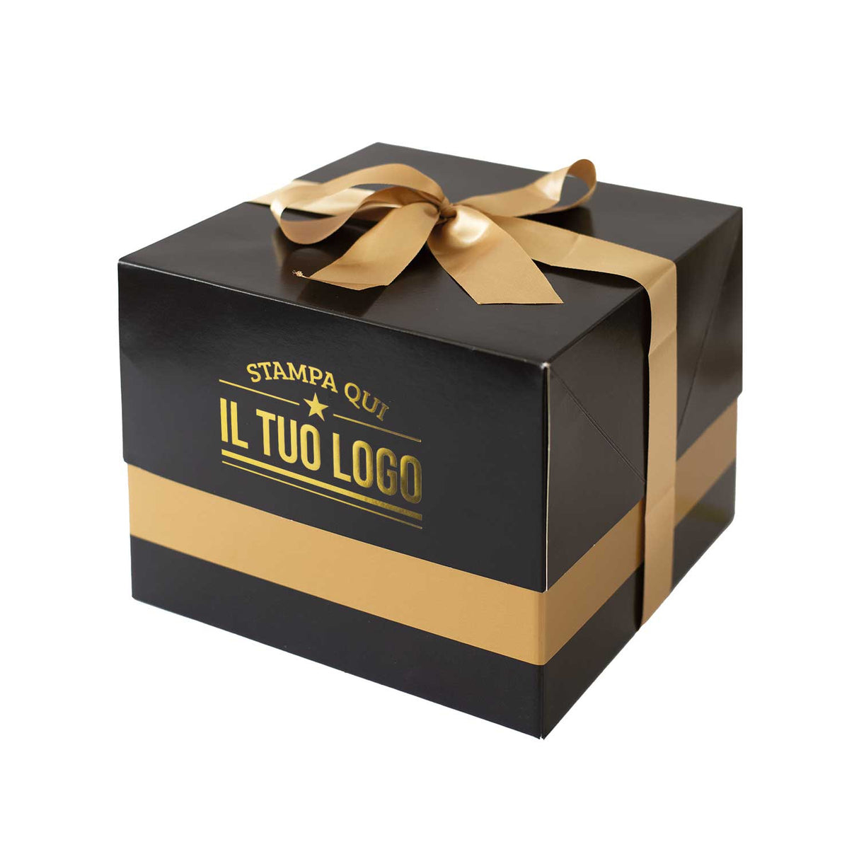 Portapanettone Lusso Basso 1 KG Personalizzato
