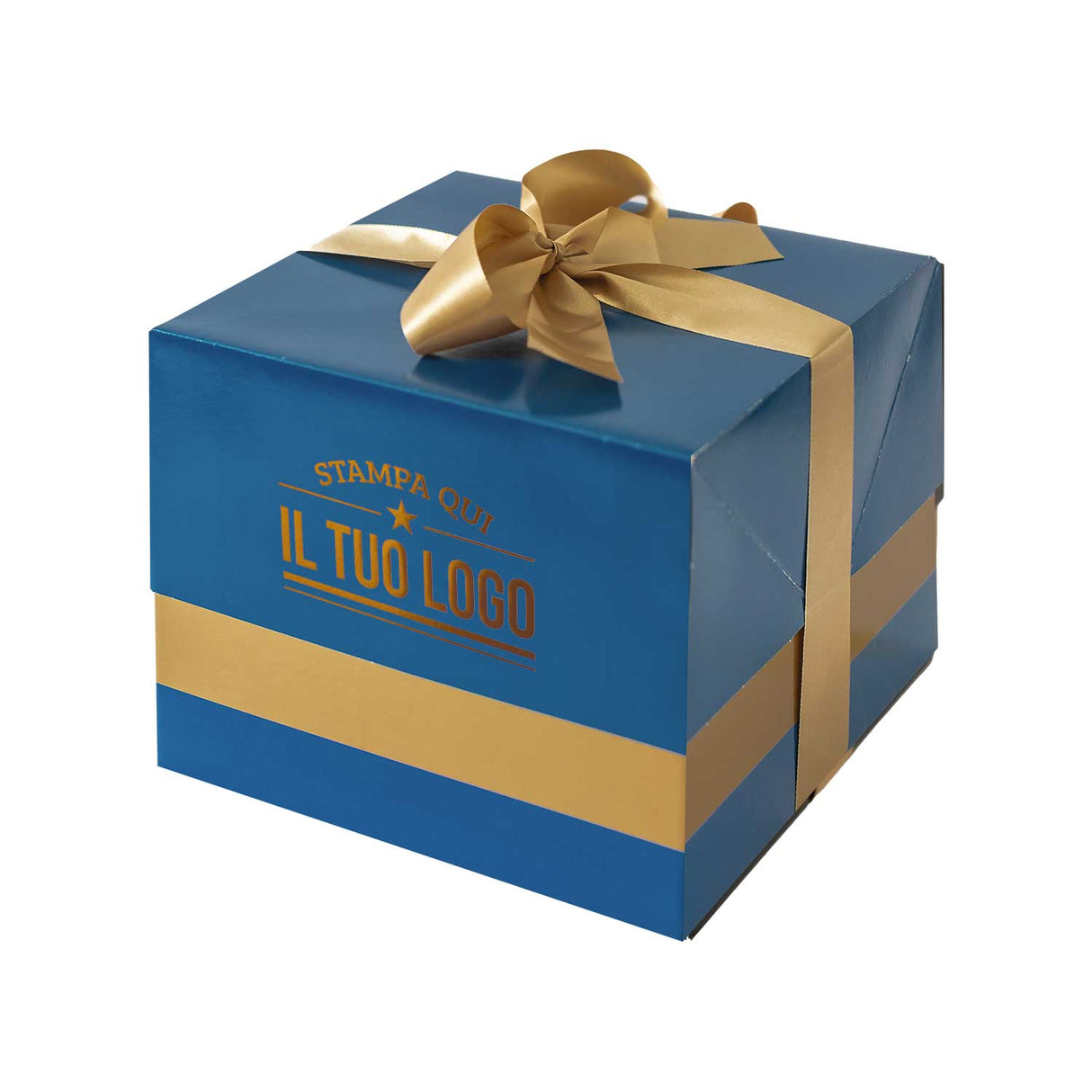 Portapanettone Lusso Basso 1 KG Personalizzato
