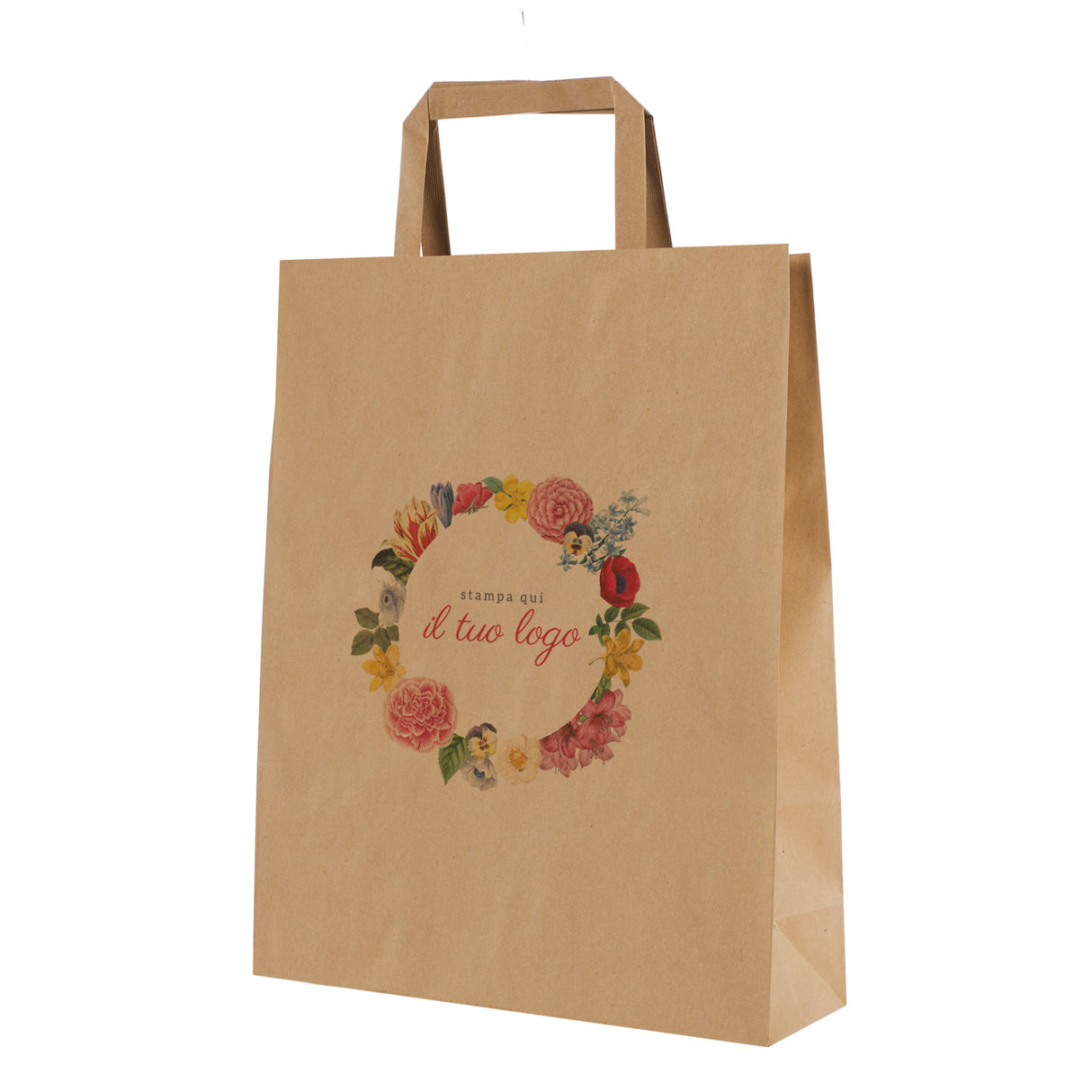 Shopper Flowers Piattina Personalizzabile