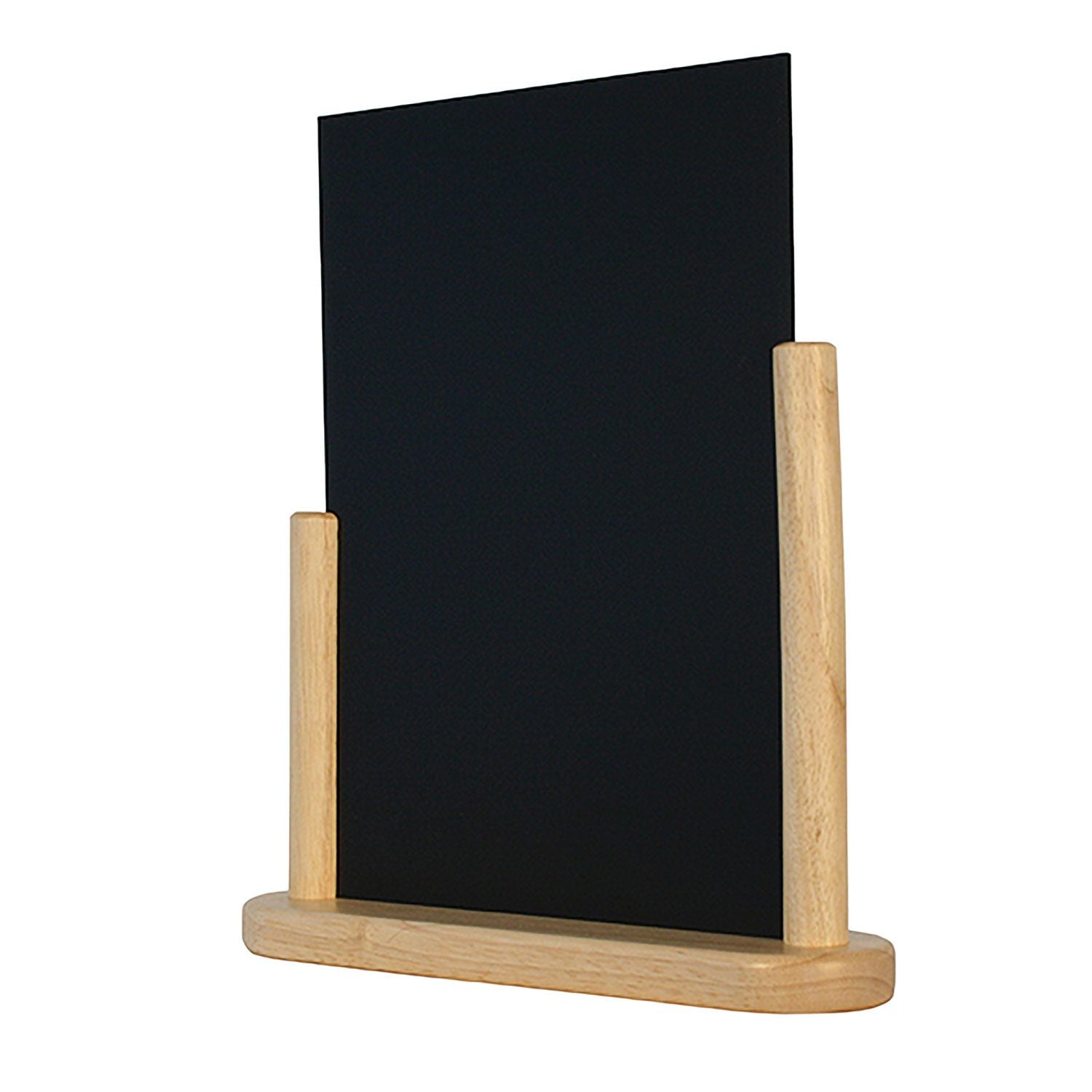 Mini Cavalletto Da Tavolo In Legno A Forma Di A - Lavagna Bifacciale 24x38 Cm, Per Menù E Decorazioni