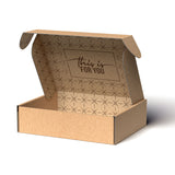 Scatola E-commerce con scritta interna