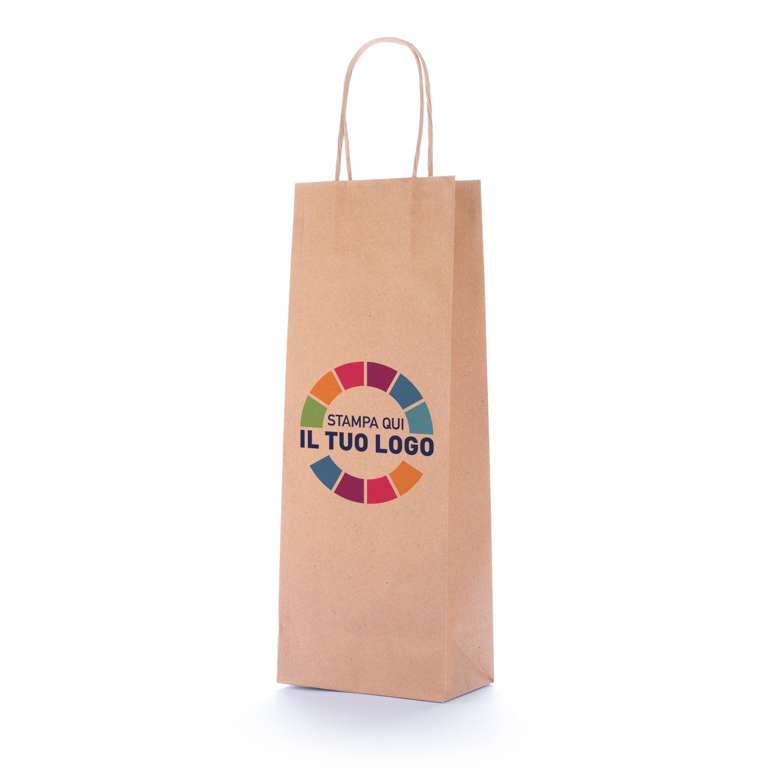 Shopper per bottiglie personalizzate con stampa del logo � eurofides