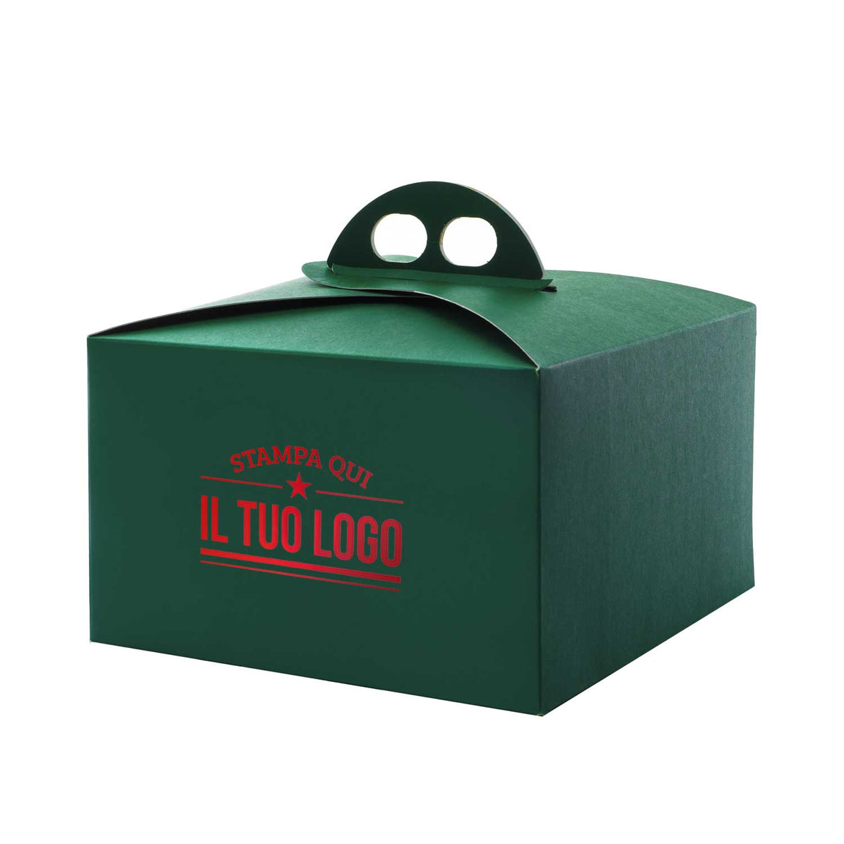 Scatola Portapanettone Classic Verde Basso