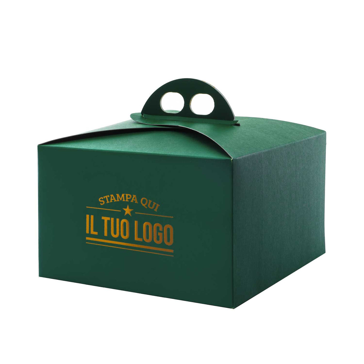 Scatola Portapanettone Classic Verde Basso