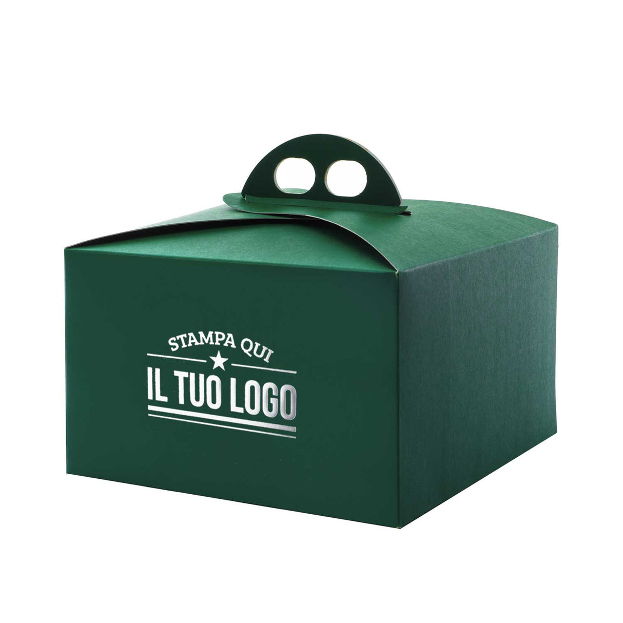 Scatola Portapanettone Classic Verde Basso