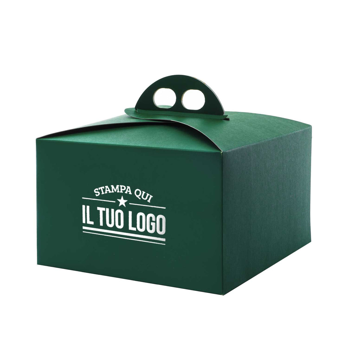 Scatola Portapanettone Classic Verde Basso