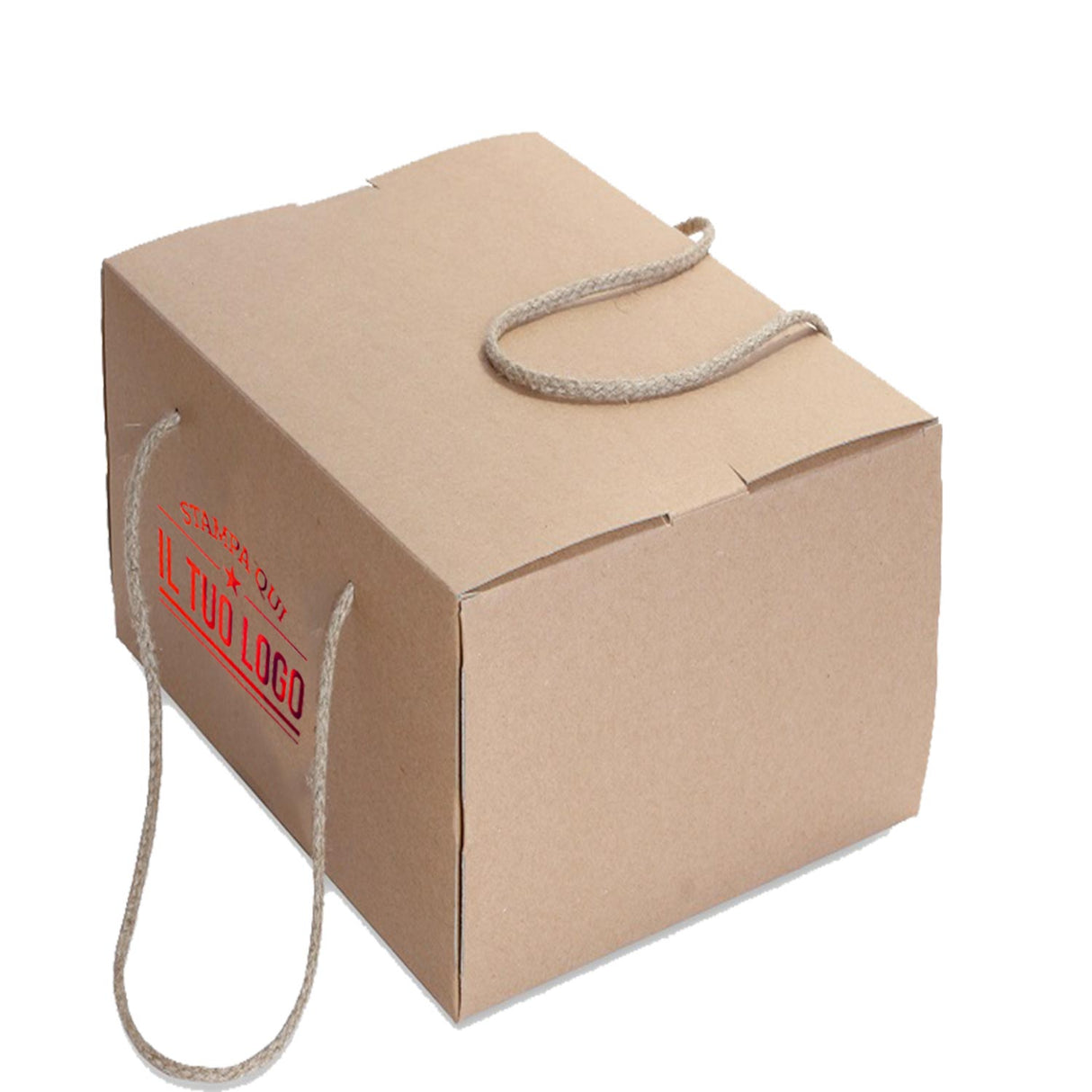 Portapanettone Cubotto Avana Personalizzato