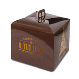 Portapanettone Alto Personalizzato Linea Albero 1 Kg