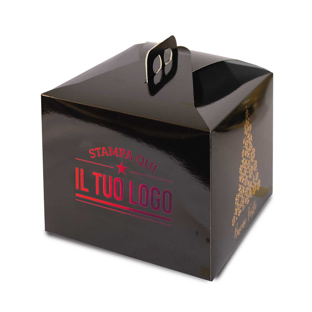 Portapanettone Alto Personalizzato Linea Albero 1 Kg