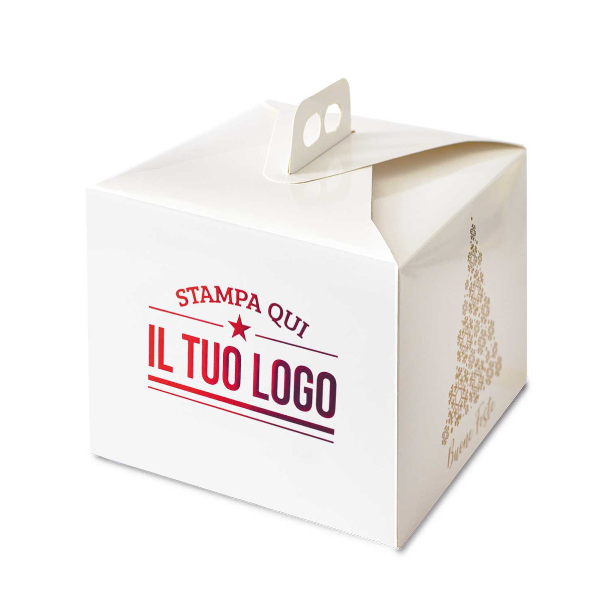 Portapanettone Alto Personalizzato Linea Albero 1 Kg