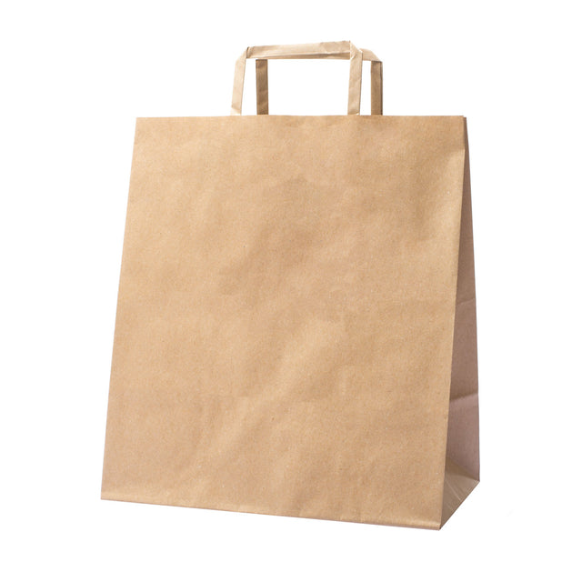 Shopper Carta Kraft Linea Food Avana Fondo Largo