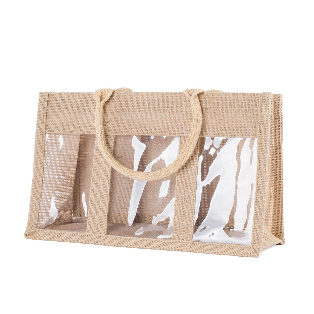 Shopper Portavasetti Juta 3 vasetti Naturale