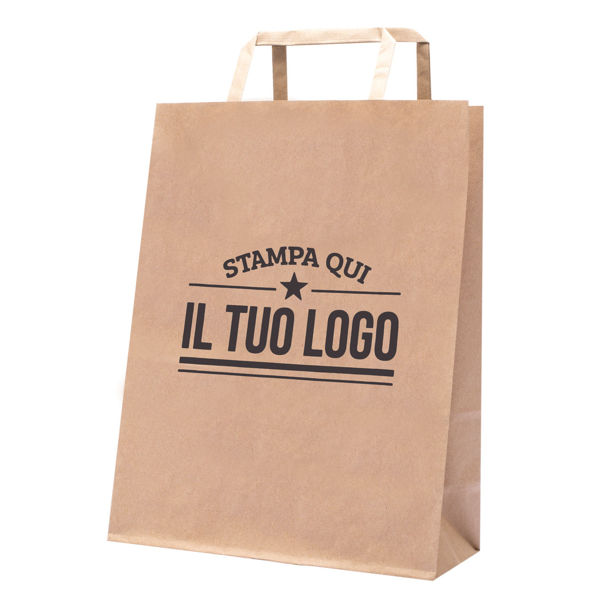 Shopper Carta Riciclata Piattina Personalizzabili