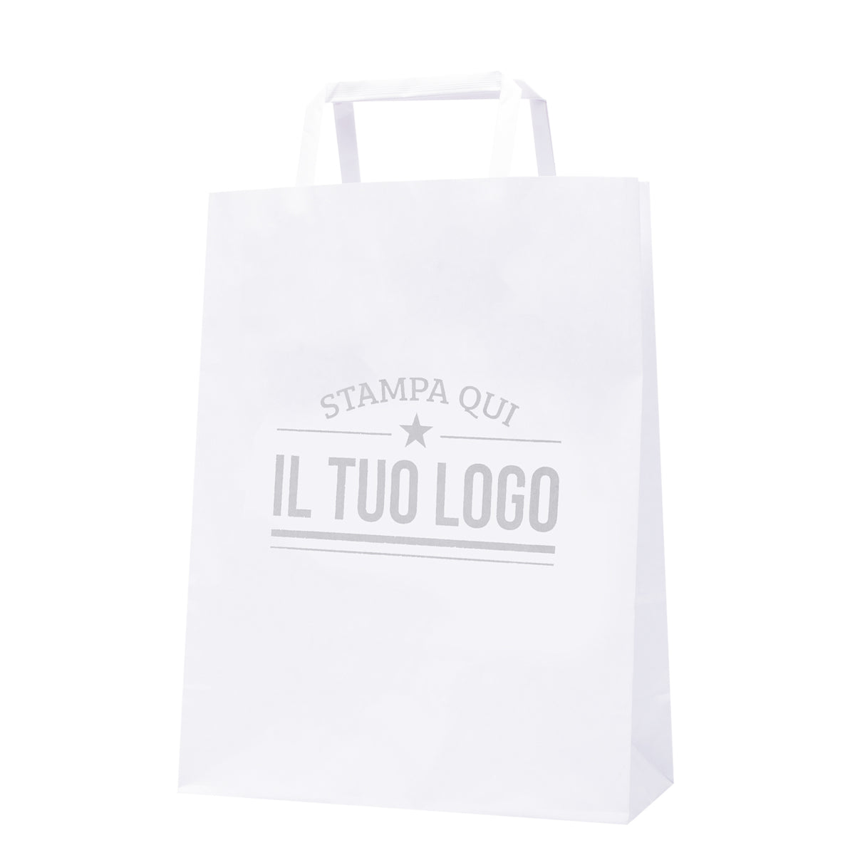 Shopper Carta Riciclata Piattina Personalizzabili