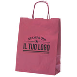 Buste Shopper Carta Bordeaux Personalizzabile