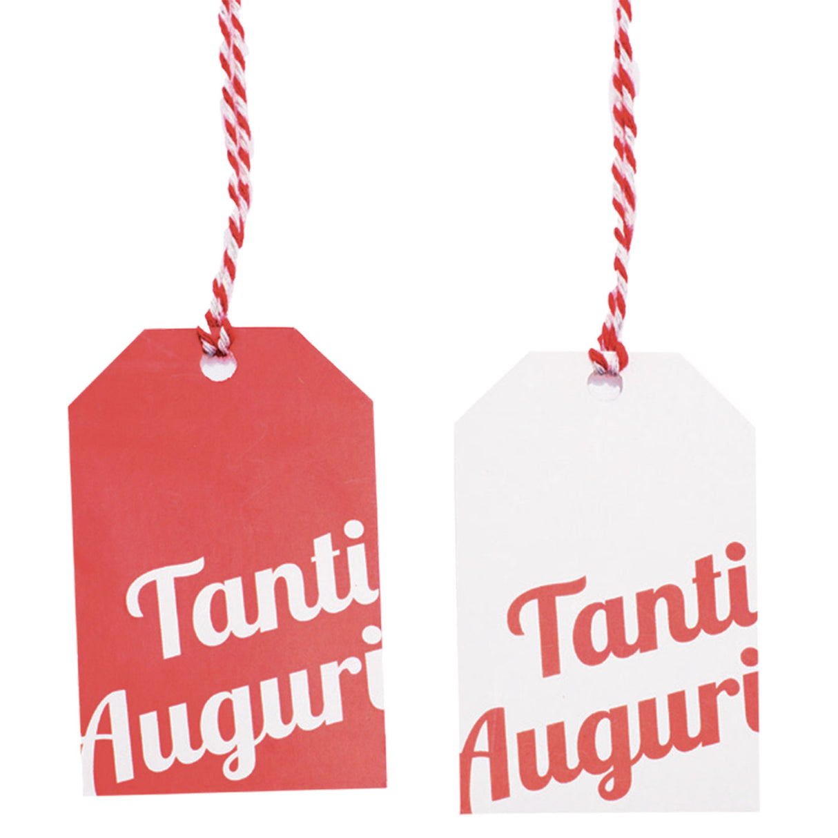 Tag Tanti Auguri con Cordino Mix