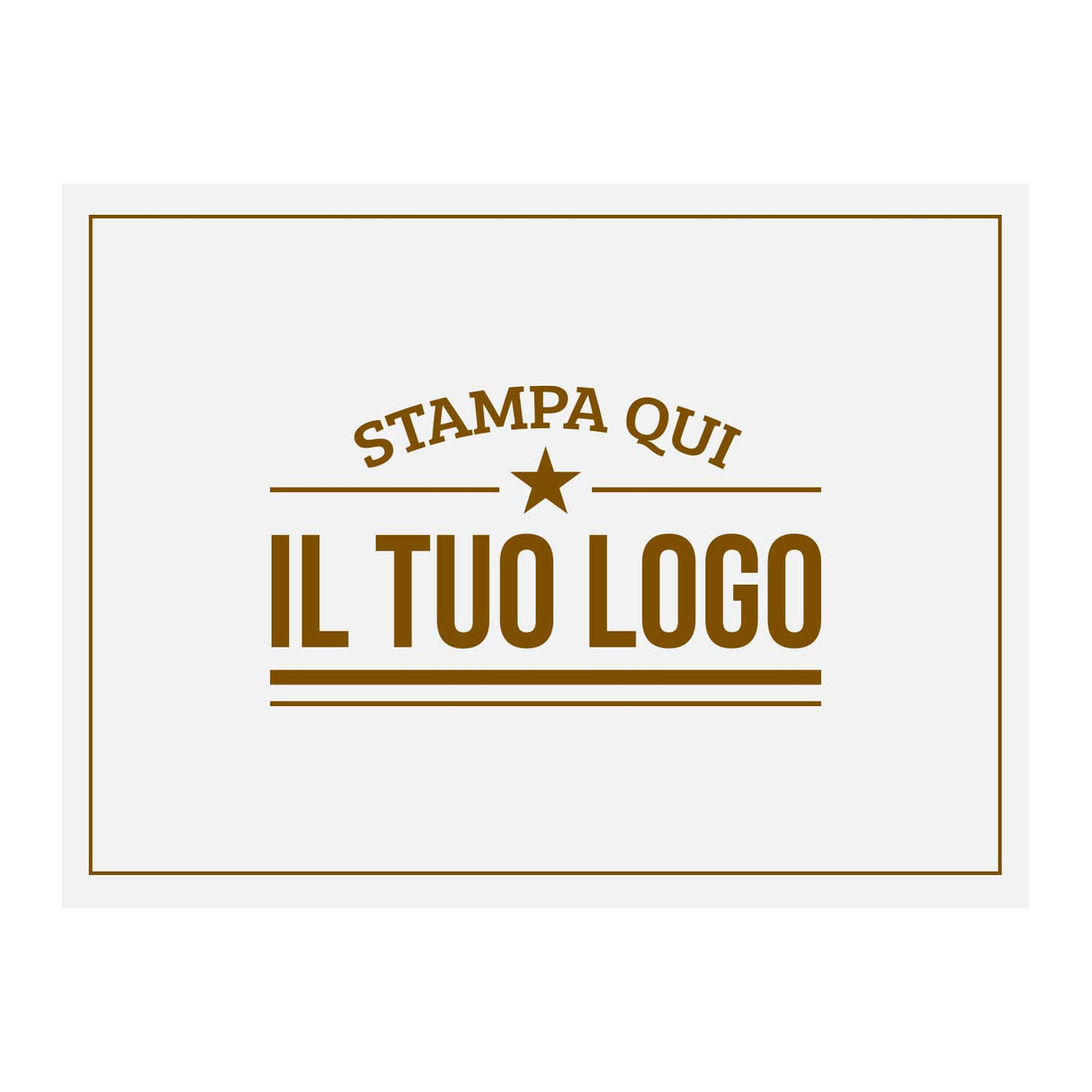 Tovagliette Carta Bianca Personalizzate
